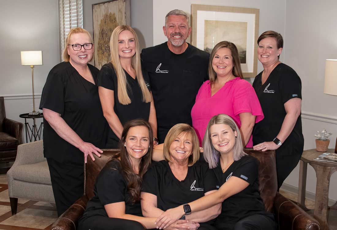 Group shot of the staff for Dr. Jack Haney, DDS office